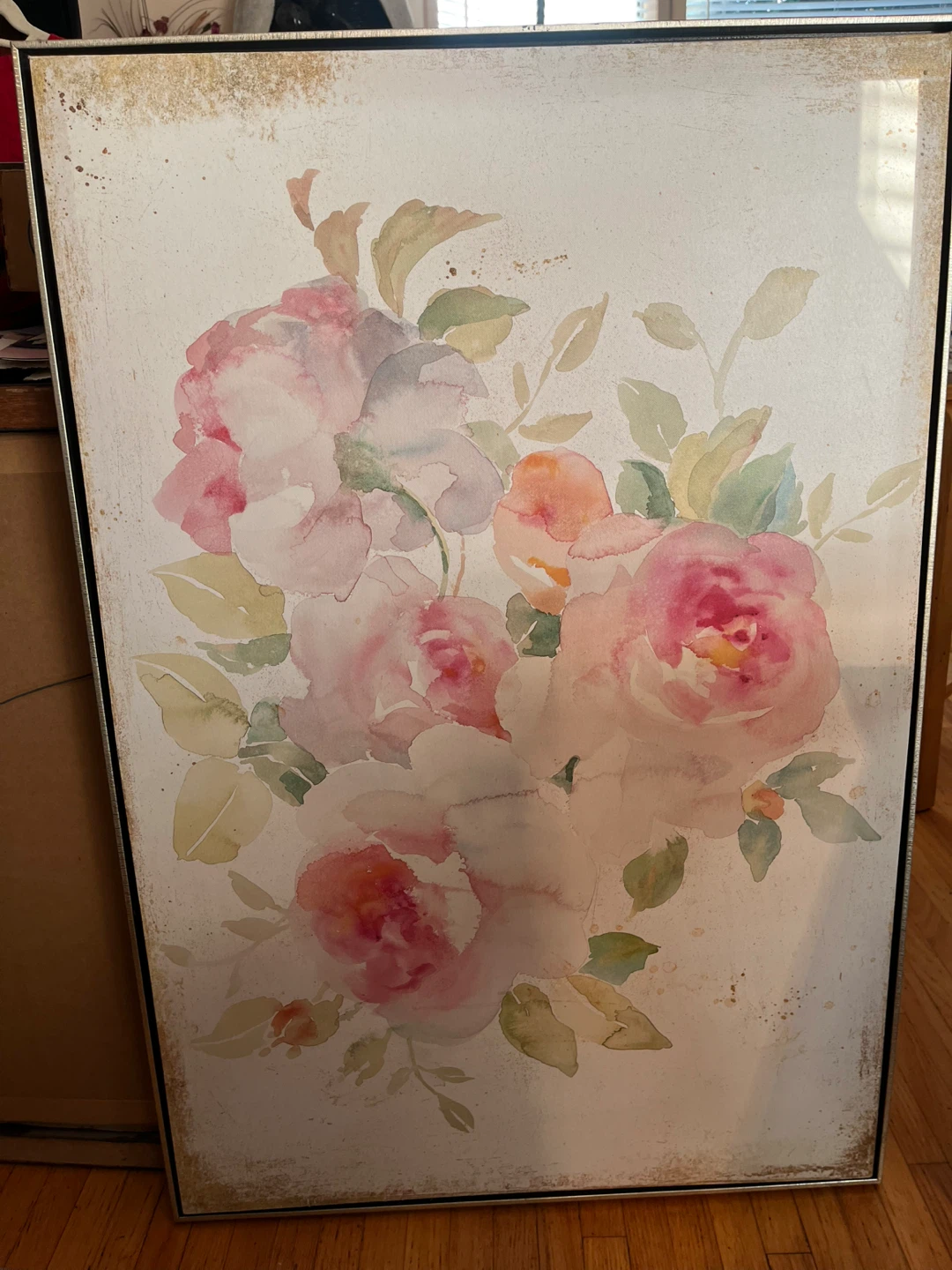 Art- Large Floral Canvas Wall Art, 24x36, framed - photo 4