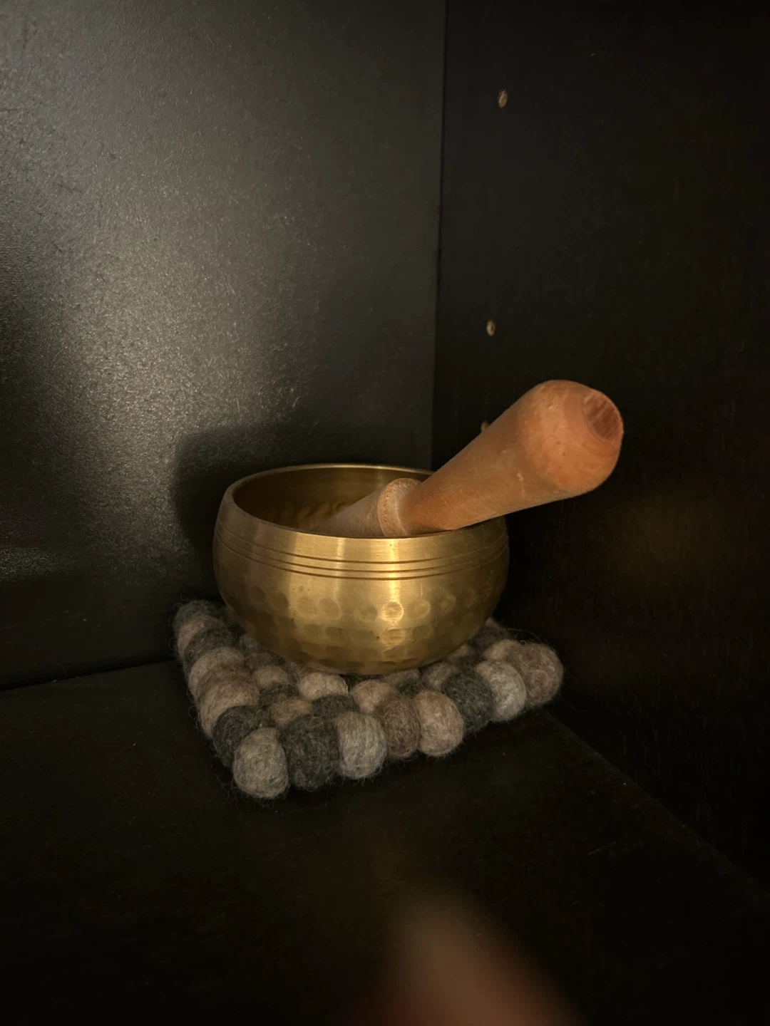 Brass Singing Bowl with Mallet