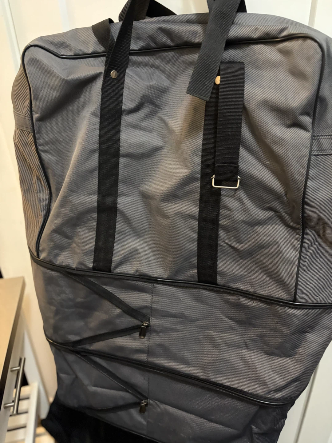 Rolling travel duffel bag