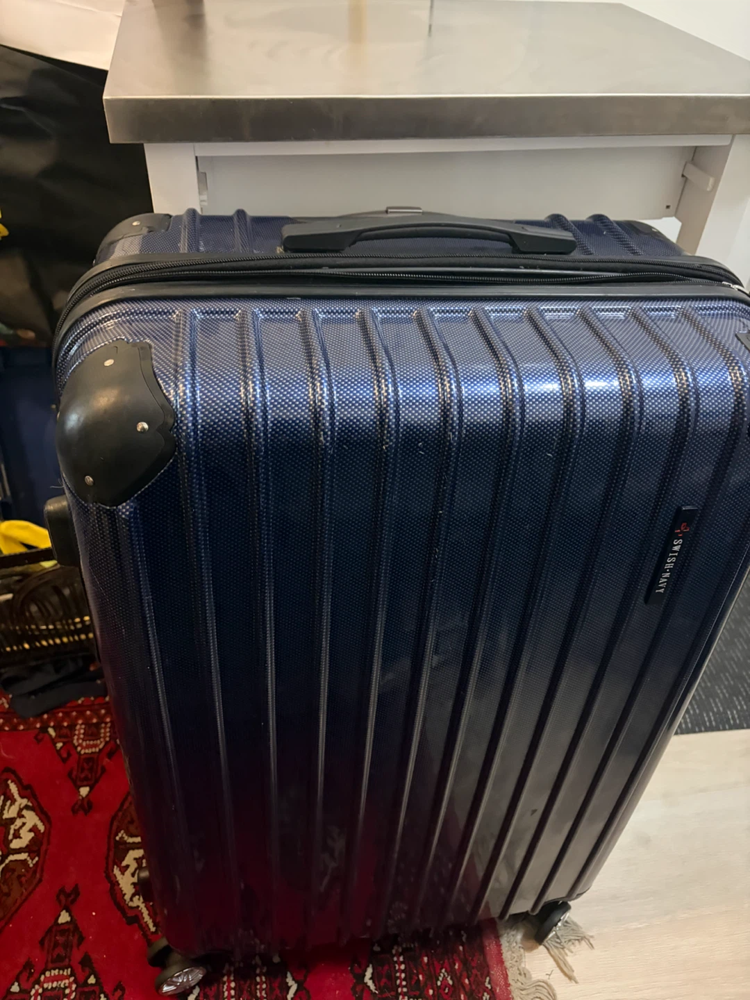 Swish-Navy Hard Shell Carry-On Suitcase