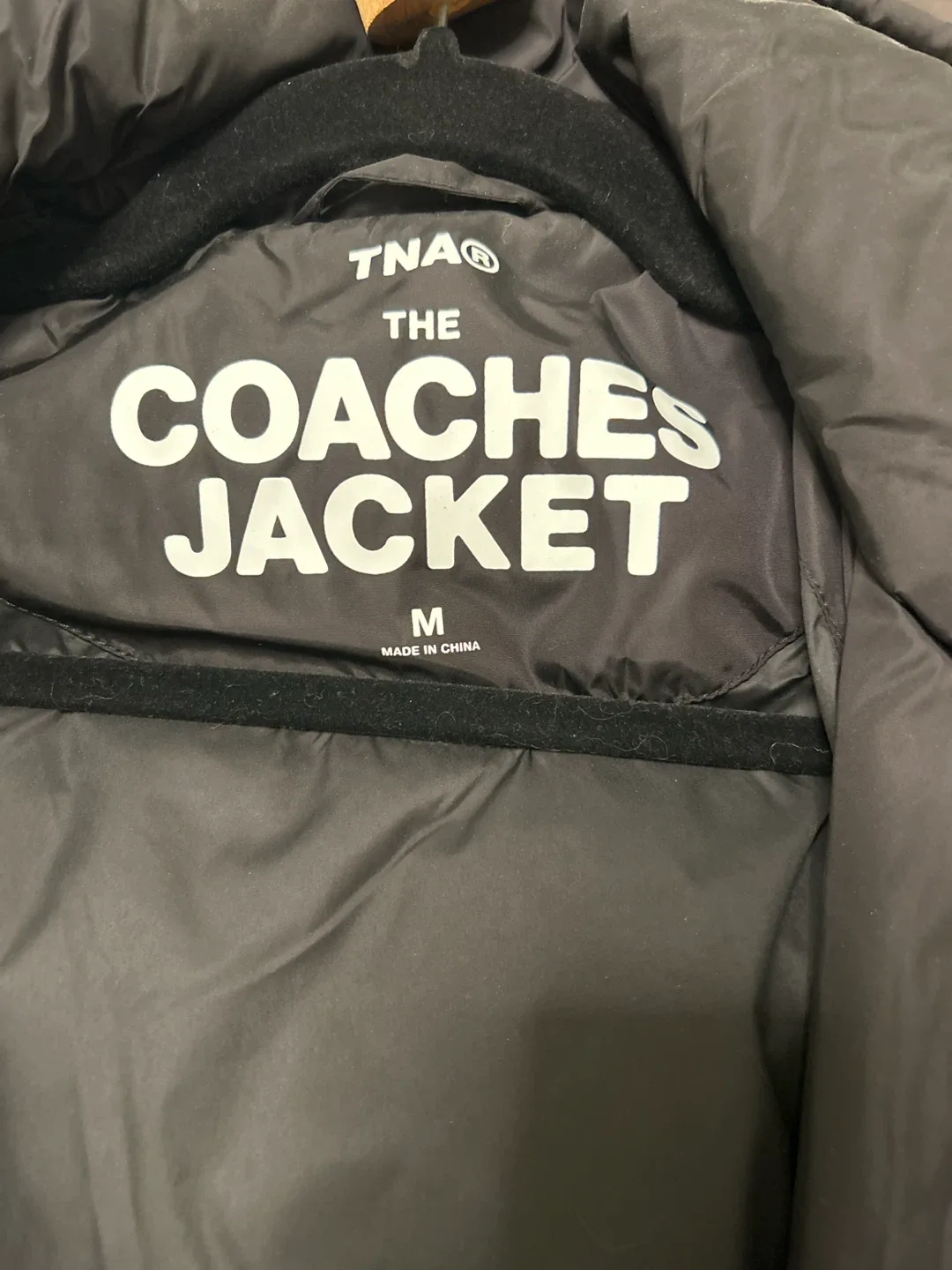 TNA The Coaches Jacket - Black - Size Medium - photo 2