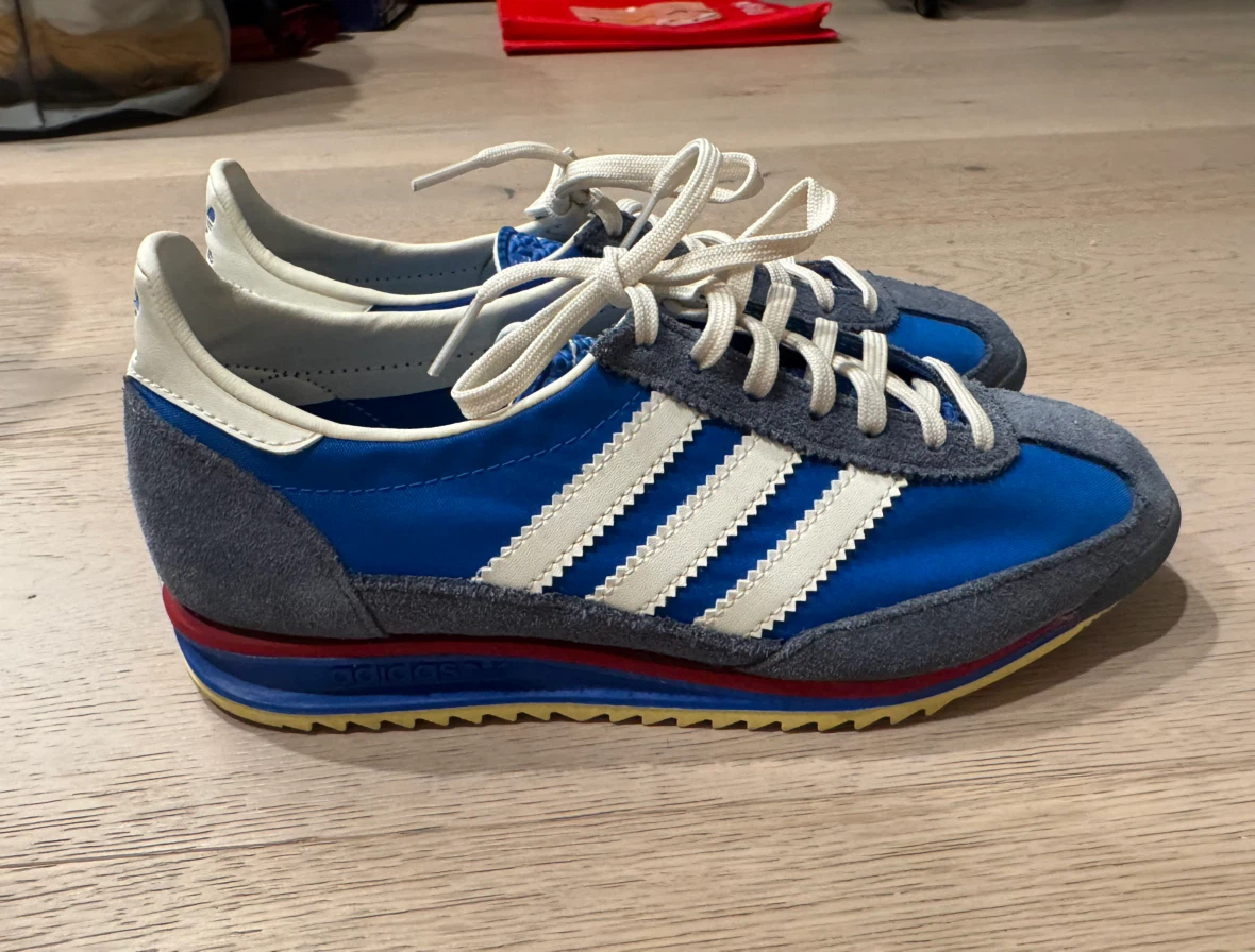 Adidas Originals Blue and Grey Sneakers - photo 2