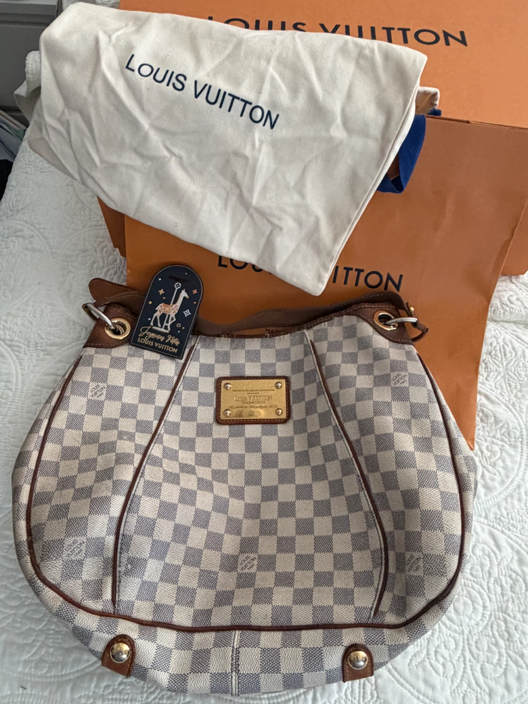 Louis Vuitton Damier Azur Hampstead MM Bag