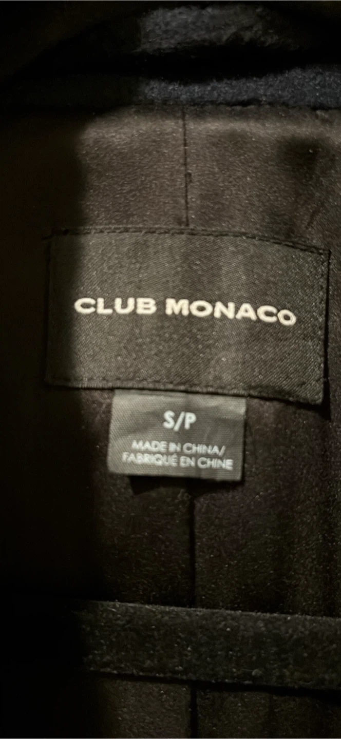 Club Monaco Wool Coat with elegant Fur Collar - photo 5