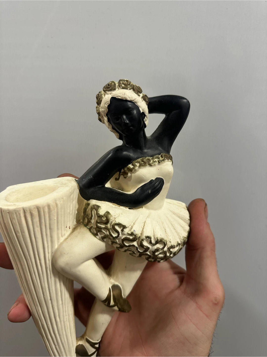 Faberware Mid Century Ballerina Chalkware Wall pocket/Hanger - photo 2