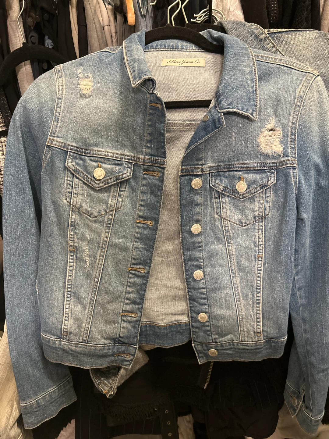 Mavi Jeans Co. Distressed Denim Jacket