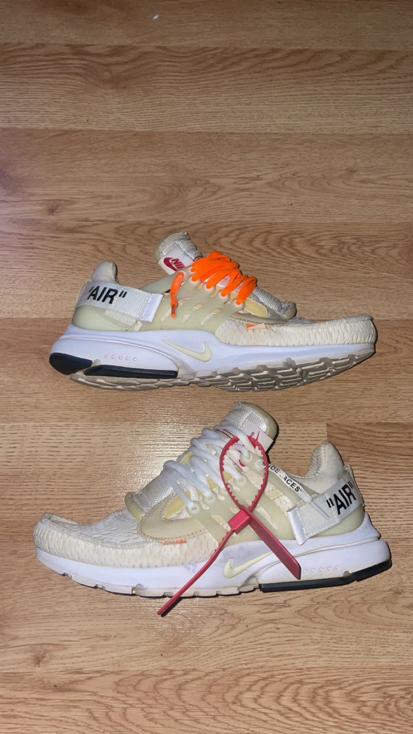 Size 8 men’s off white prestos 30$