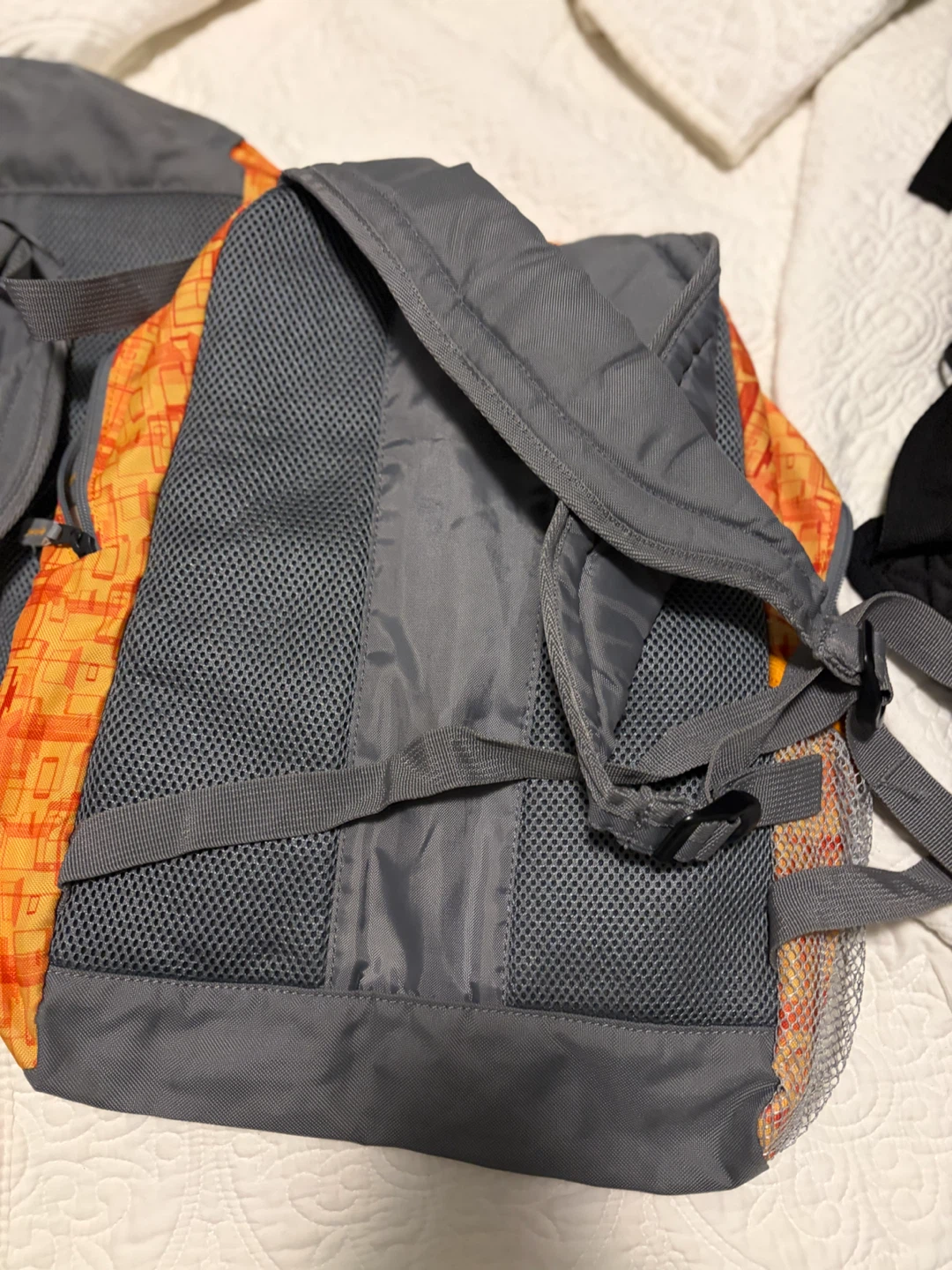 Orange Geometric Pattern Backpack - photo 5