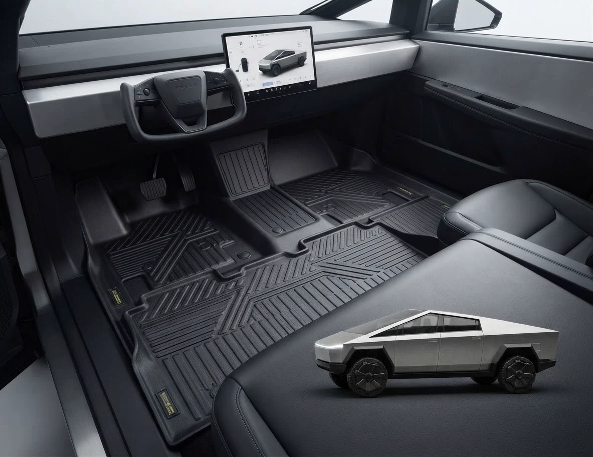 Tesla Cybertruck All-Weather Floor Liner Set