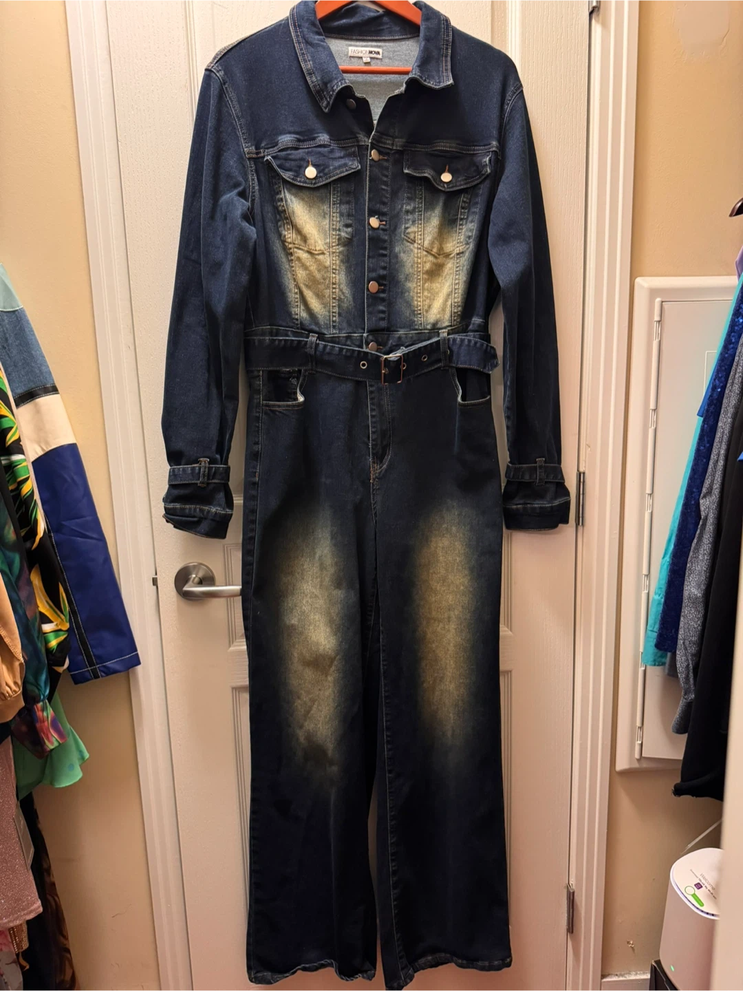 Fashion Nova Denim Jumpsuit