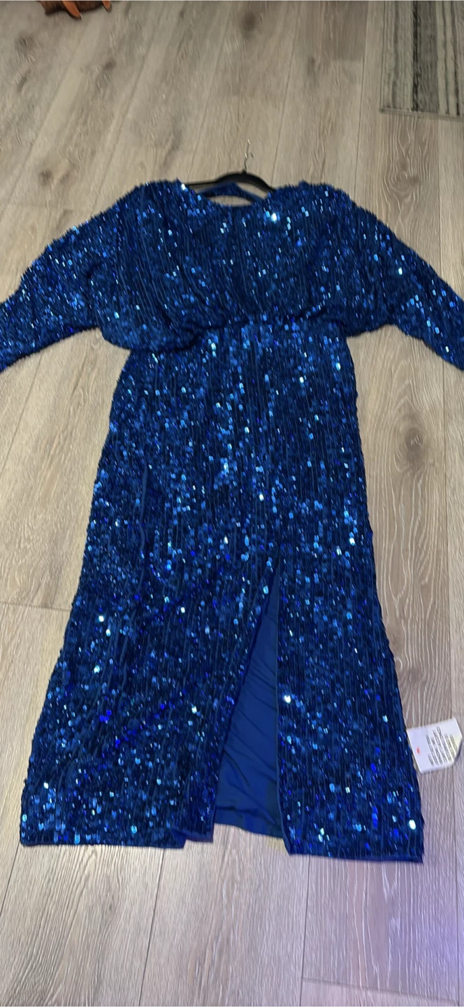 Brand new Blue Sequin Evening Dress - photo 5