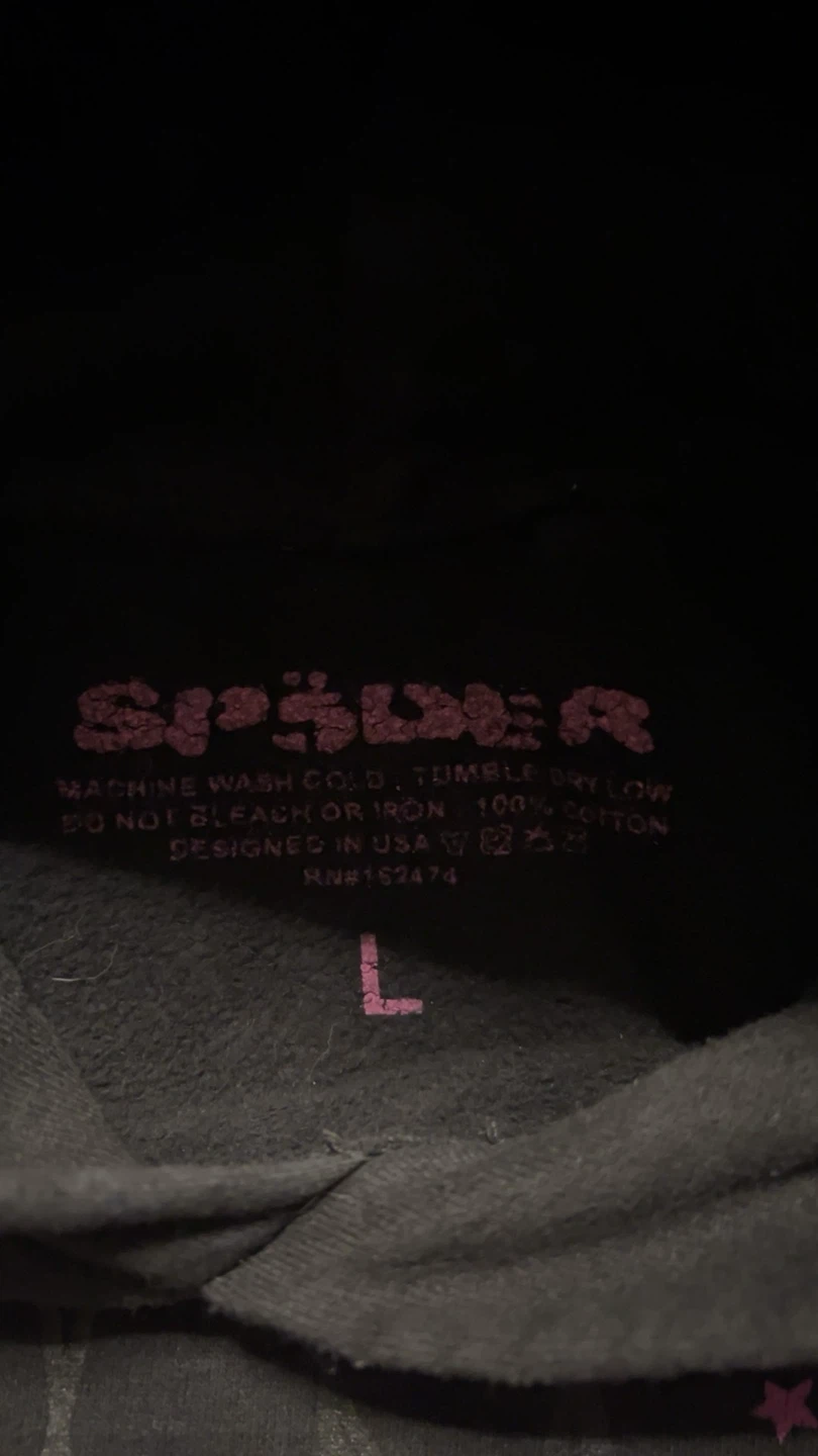 Authentic pink v1 sp5der hoodie - photo 2