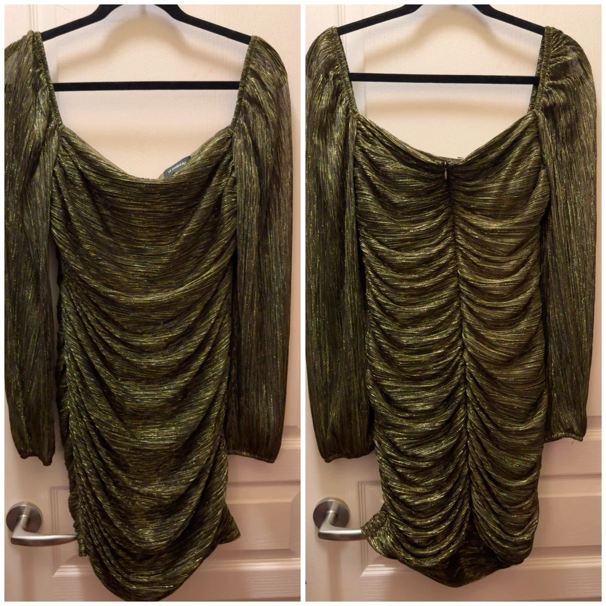 Metallic Green/Gold Dress