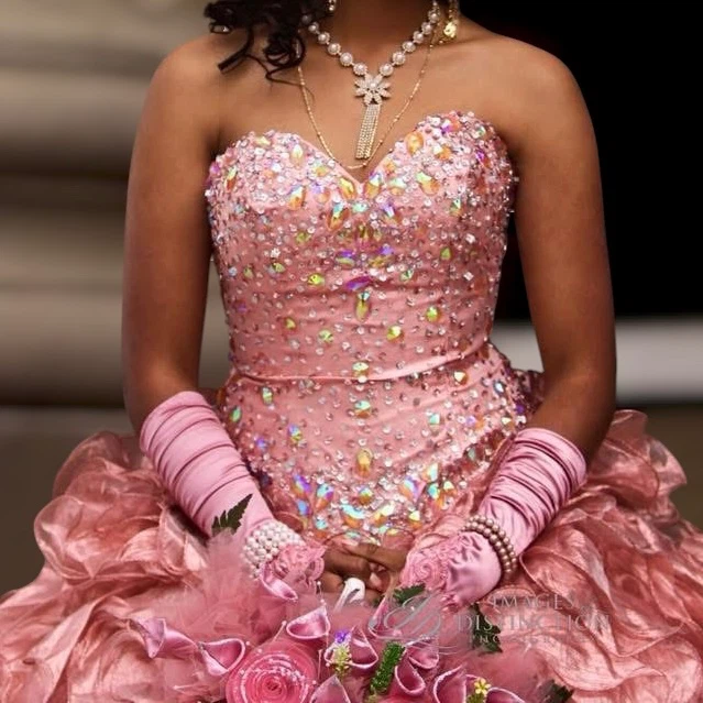 Pink Quinceañera Ball Gown