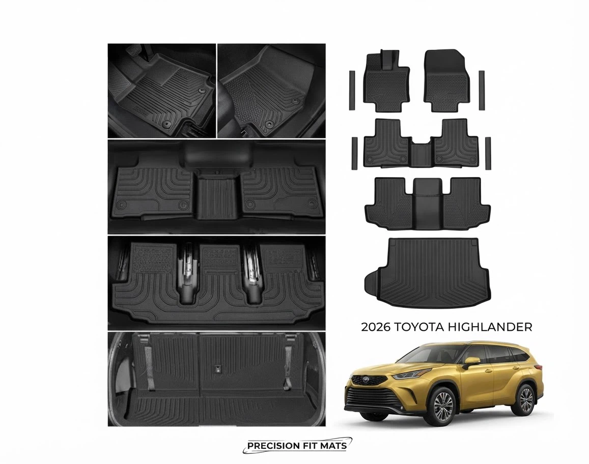 2020-2026 Toyota Highlander Custom-Molded Floor Liners