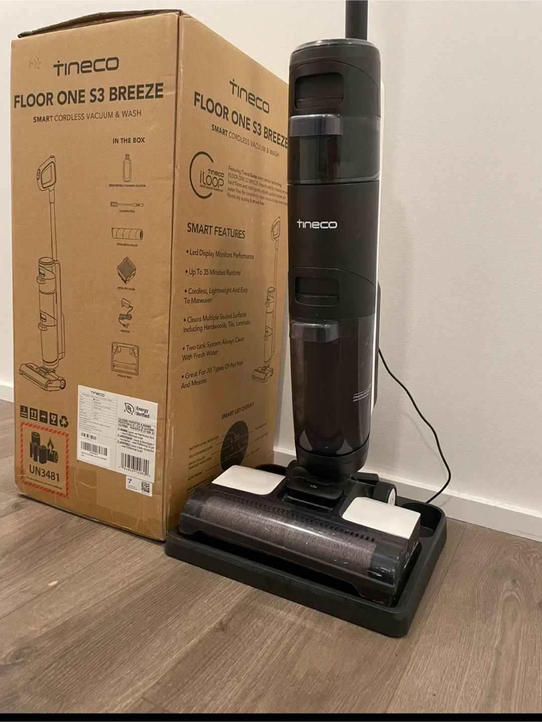 Tineco Floor S3 Breeze Cordless Wet/Dry Vacuum & Wash cleaner