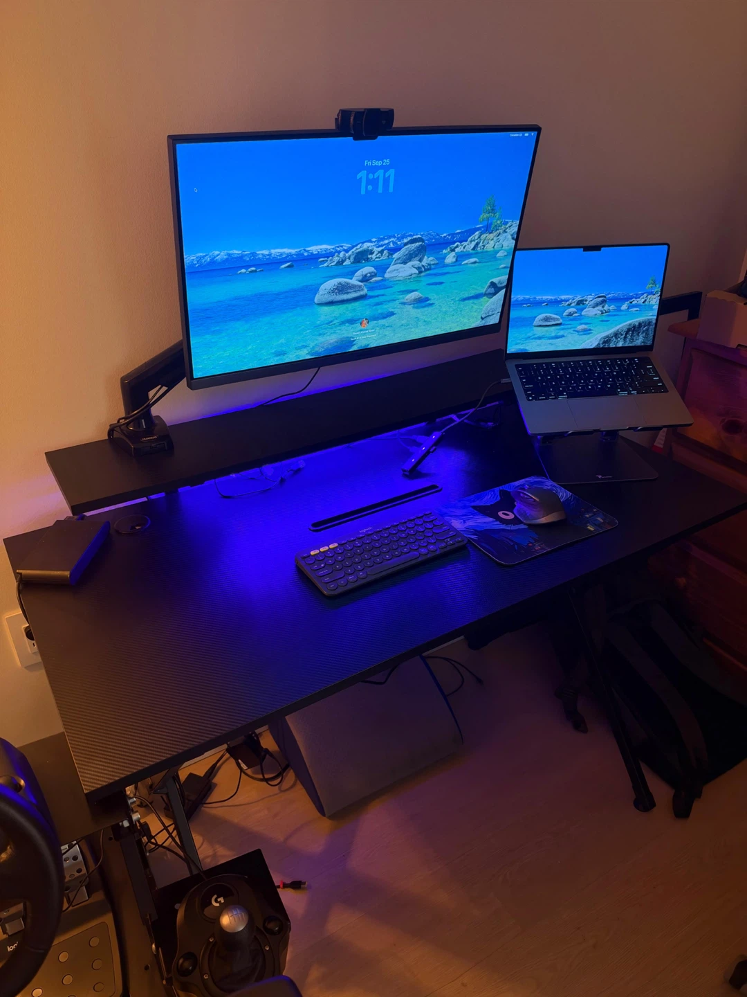 Black Carbon Fiber Desk — Gently Used