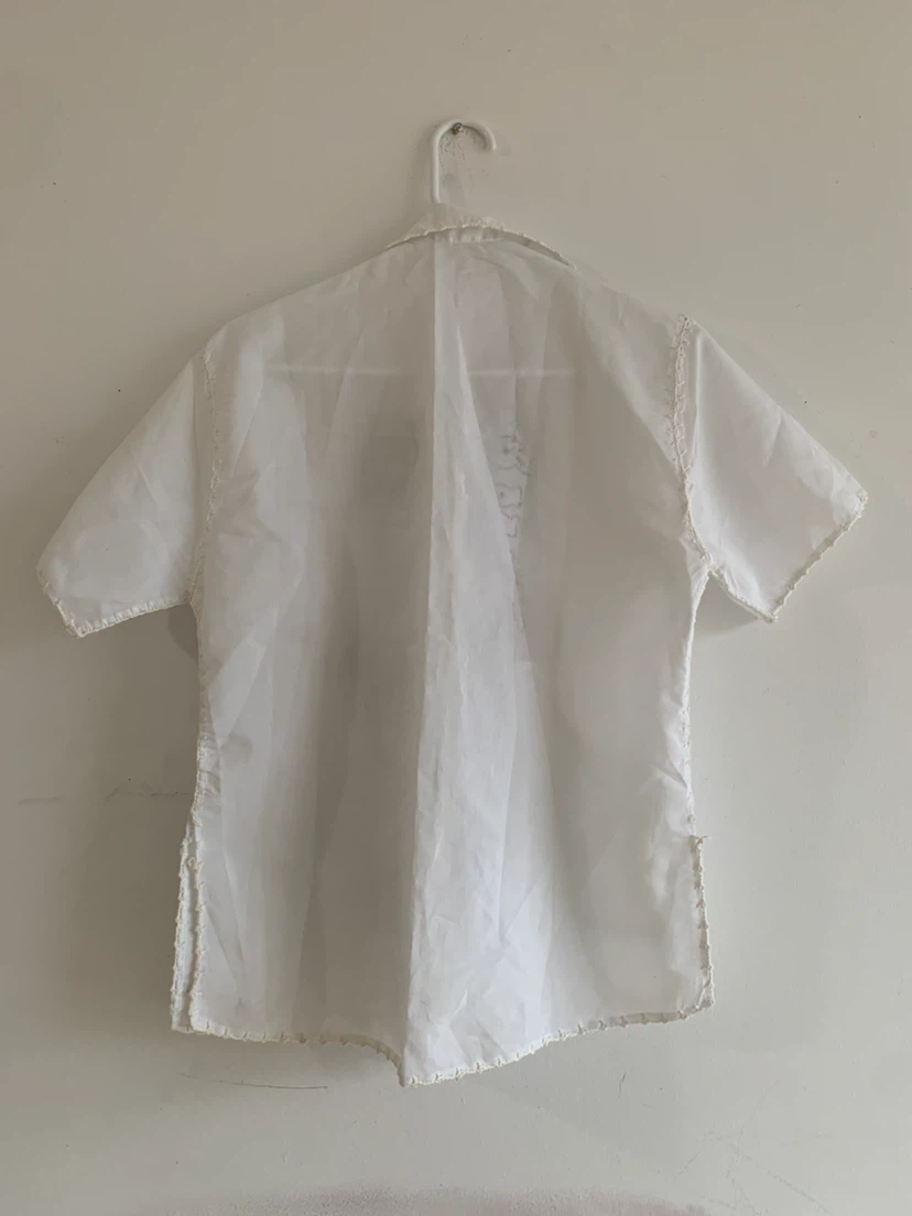 Vintage White Embroidered shirt - photo 2