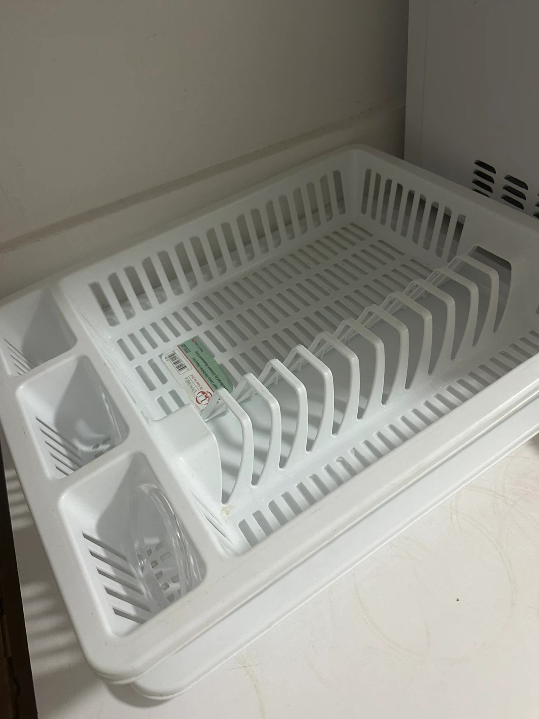1 plate shelf 1 White 4-Tier Corner Storage Shelf