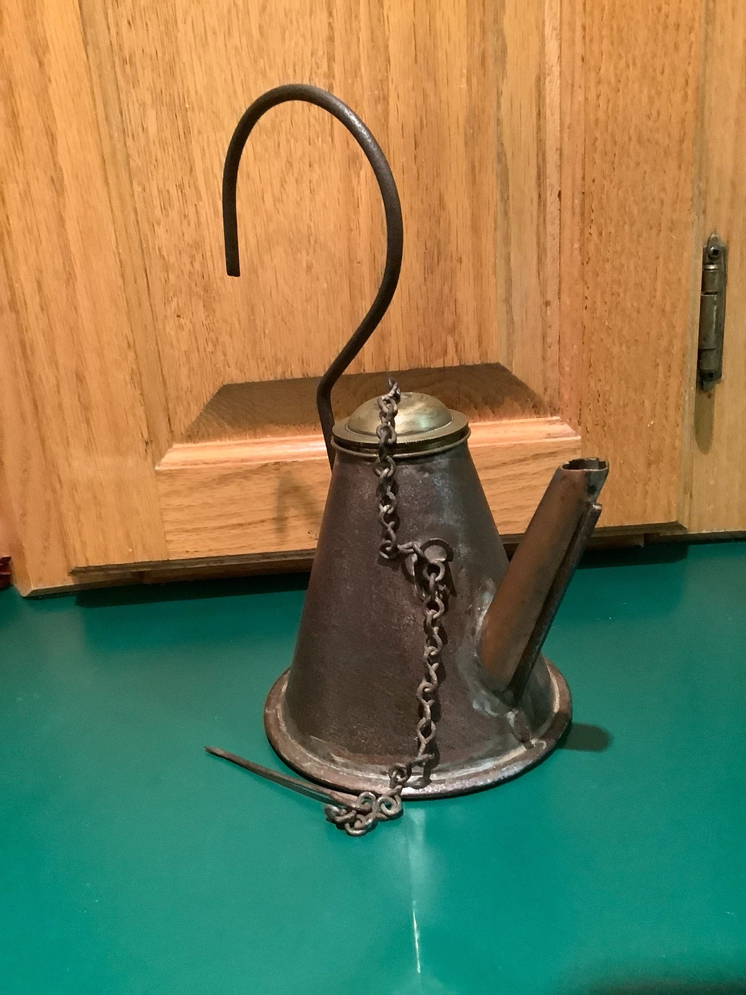 Ant Primitive Brass & Metal Miner’s Oil Wick Lamp 🐞