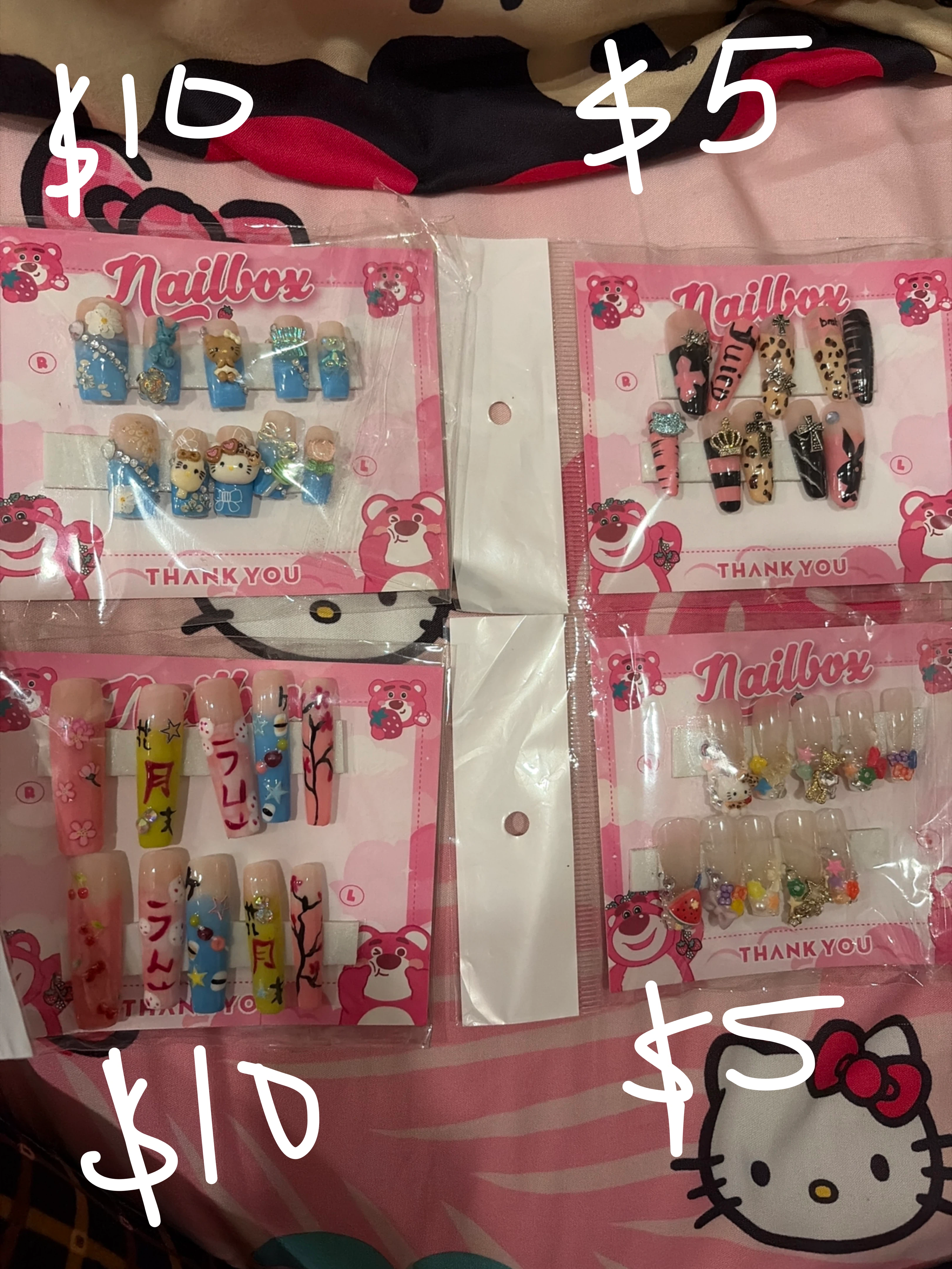cheap cute handmade nails 🍭🍰🧁 - photo 2