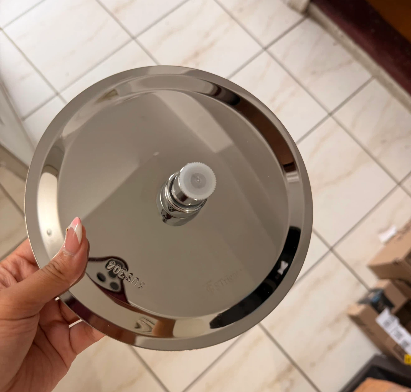 2-Stainless Steel Round Shower Head - photo 2