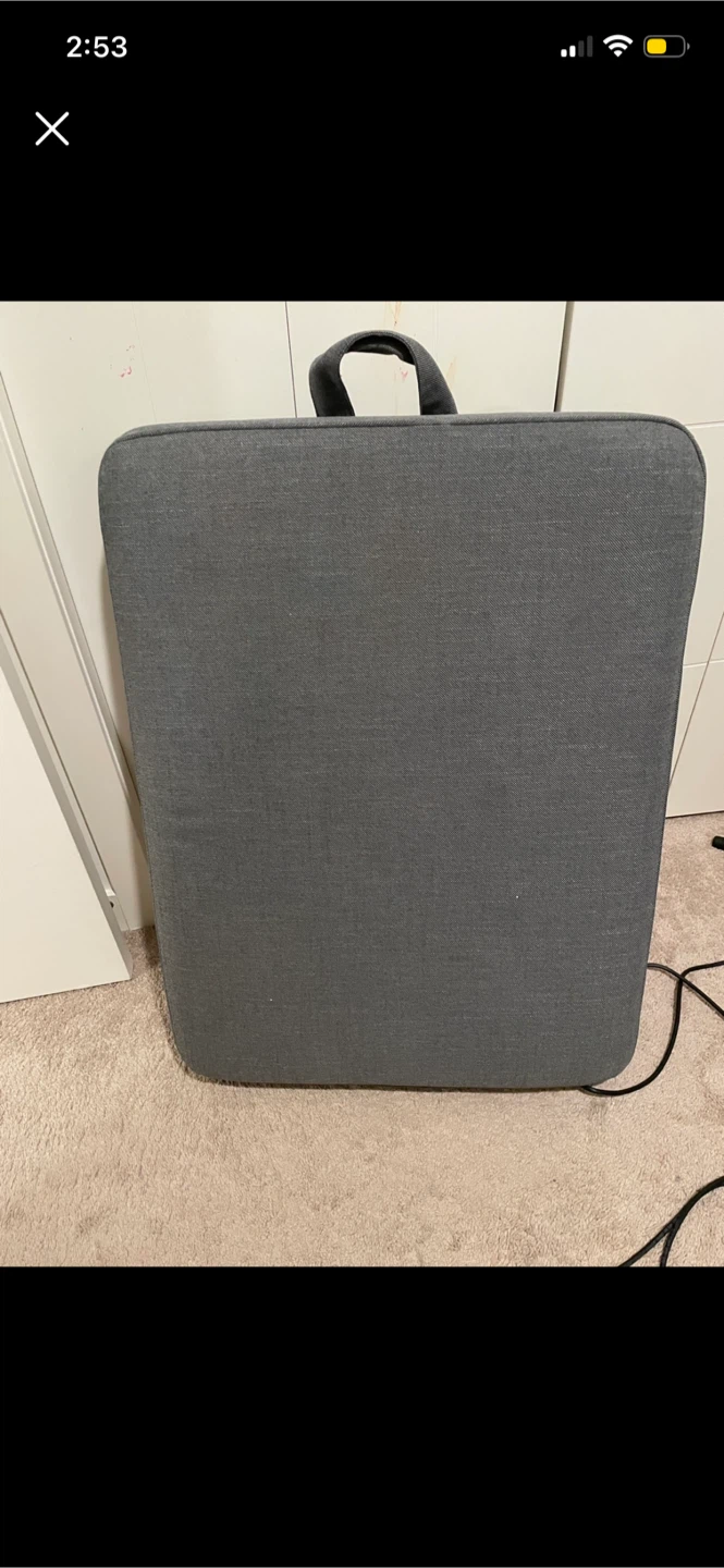 IKEA Grey Fabric Storage Ottoman - photo 2