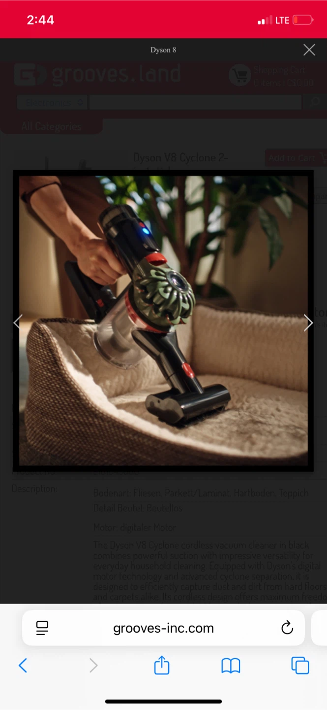Dyson v8 absolute cordless vacuum - photo 3