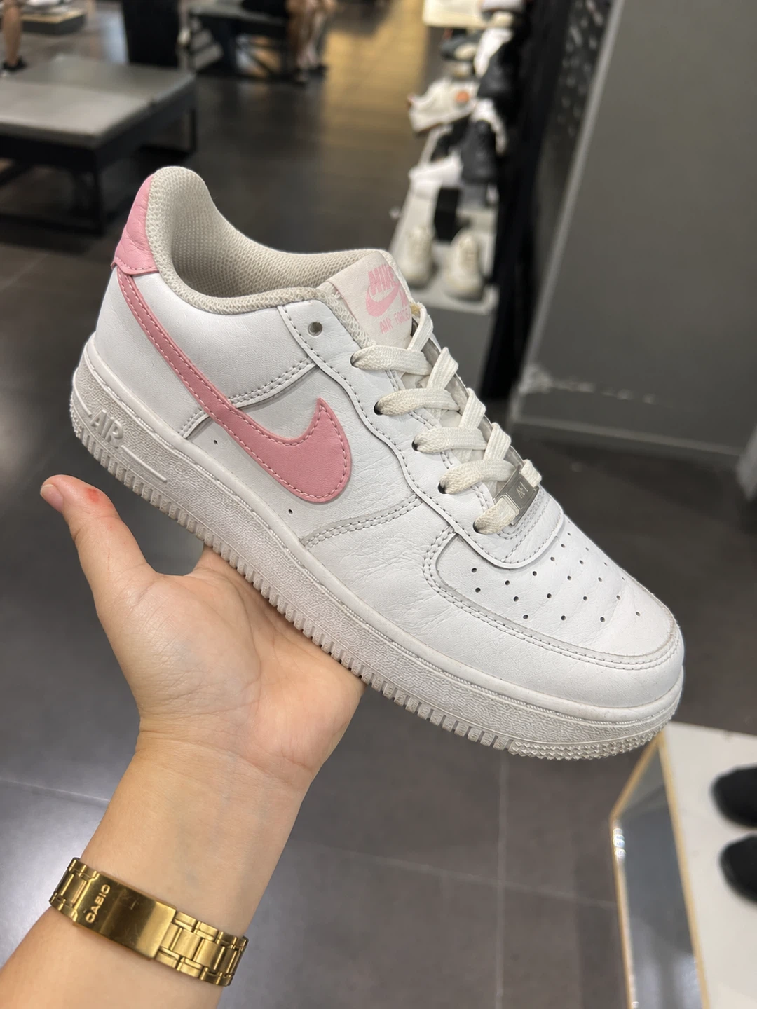 Nike Air Force 1 White and Pink - photo 2