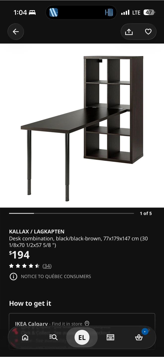 IKEA KALLAX / LAGKAPTEN Desk Combination - photo 3