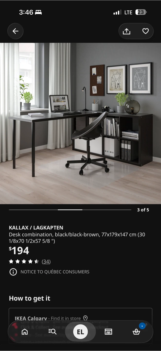IKEA KALLAX / LAGKAPTEN Desk Combination - photo 4