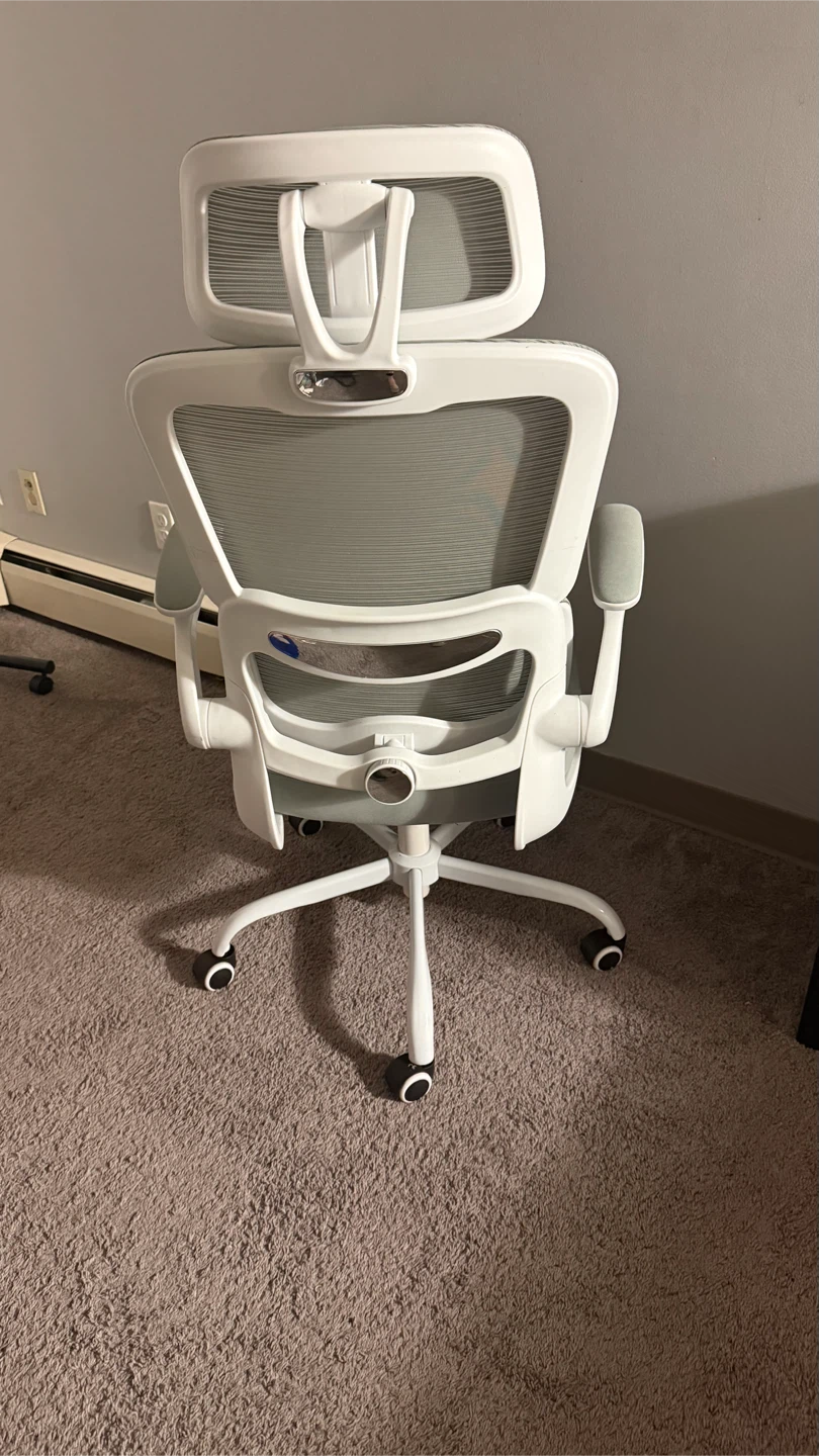 TRALT Ergonomic Office Chair – White/Gray - photo 2