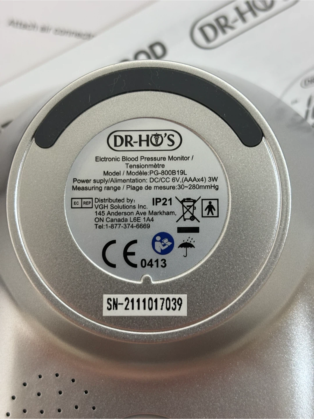 Blood Pressure Monitor PG-800B19L - photo 4