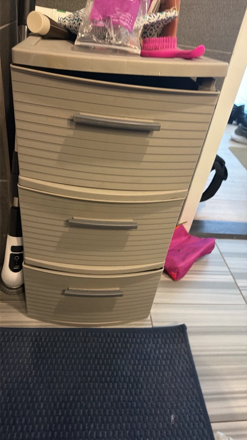 3-Drawer Plastic Storage Tower