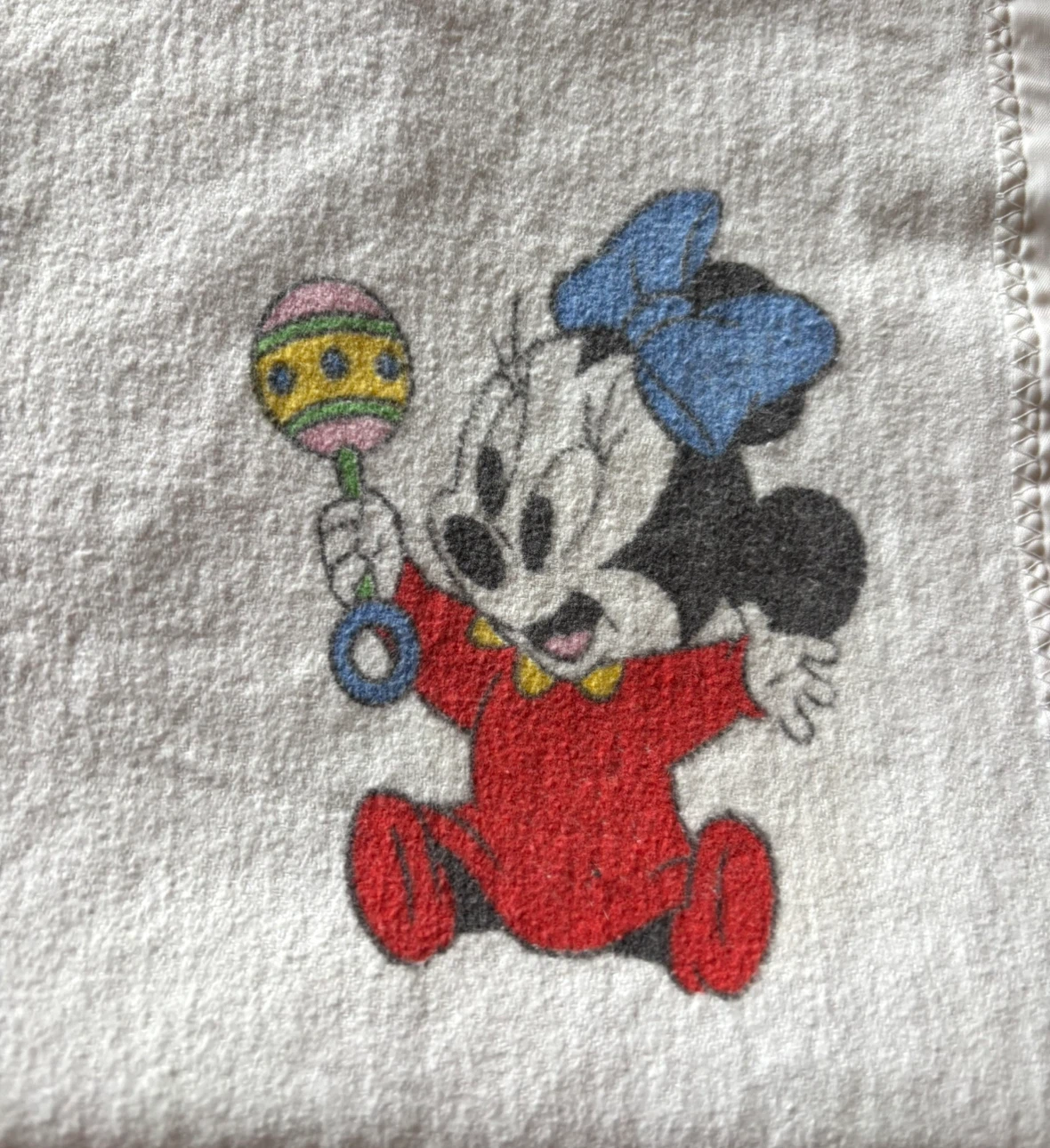 Vintage Disney Baby Mickey and Minnie Blanket - photo 3