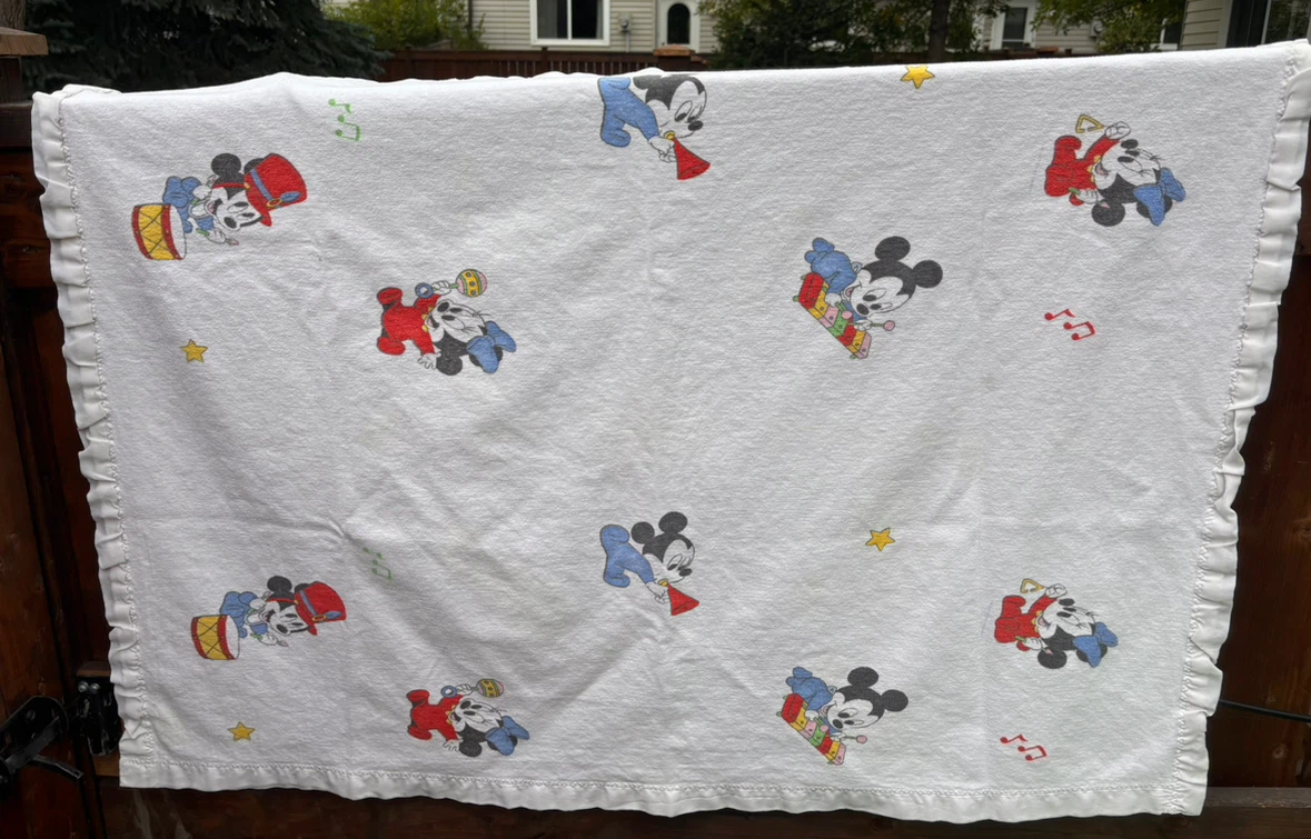 Vintage Disney Baby Mickey and Minnie Blanket - photo 5