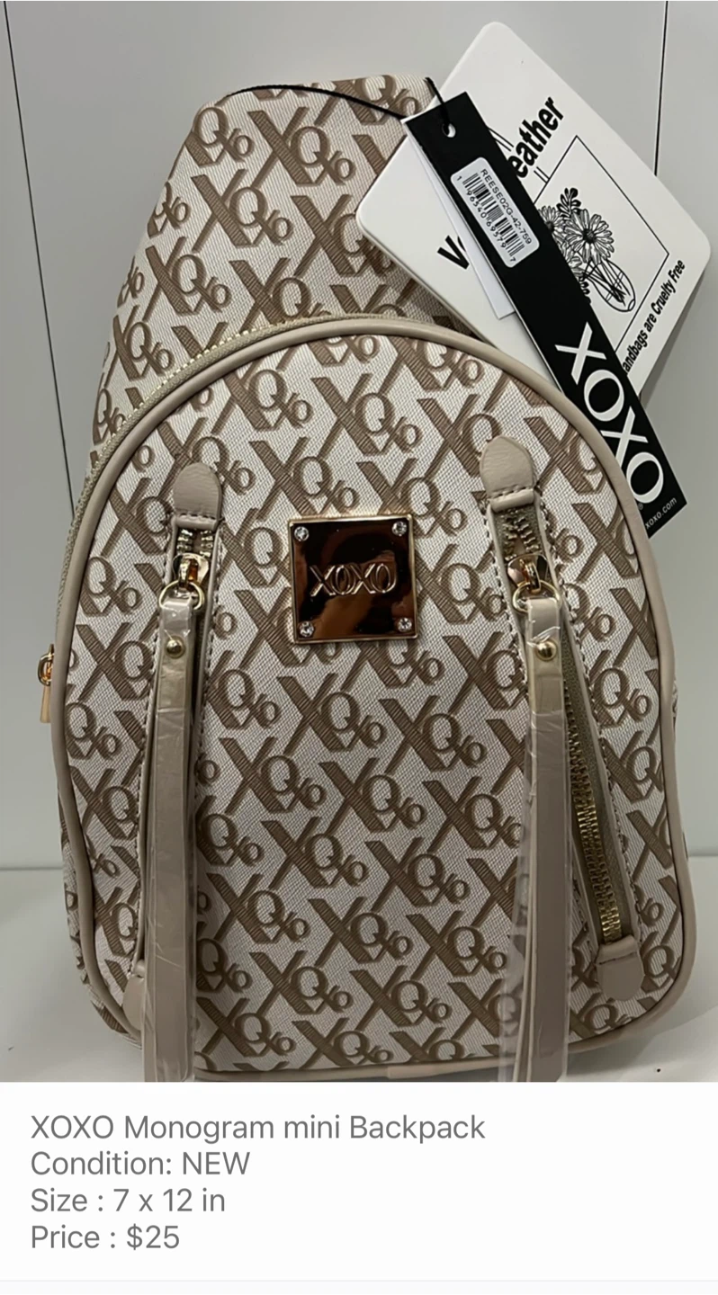 XOXO Monogram Mini Backpack