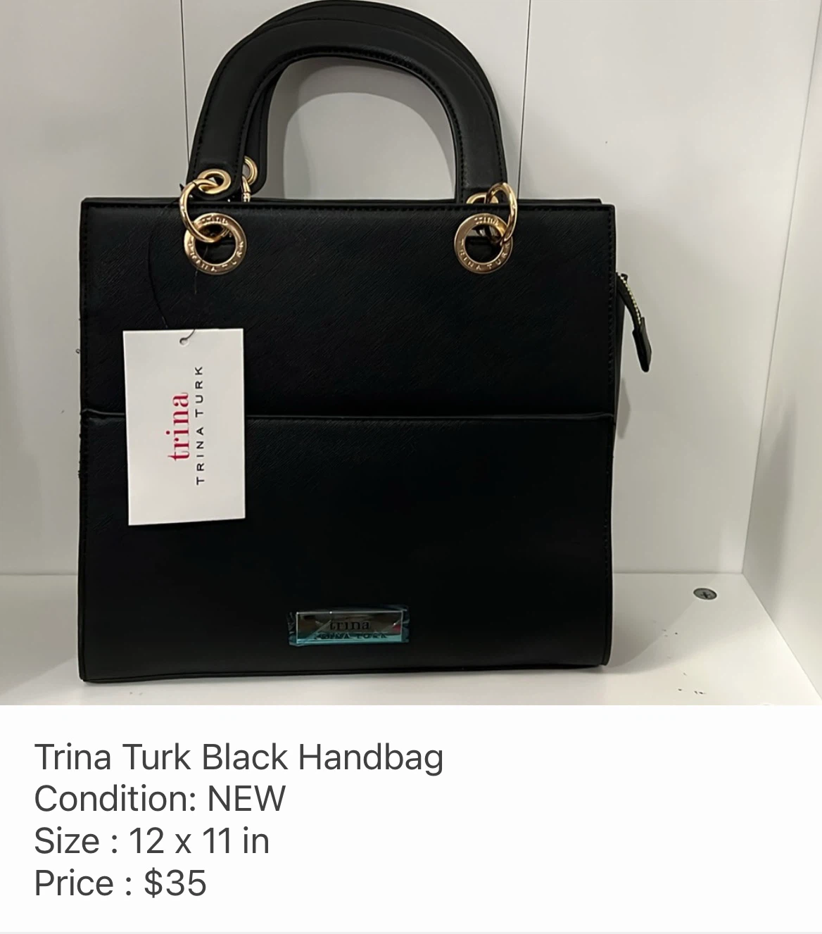 Trina Turk Black Handbag