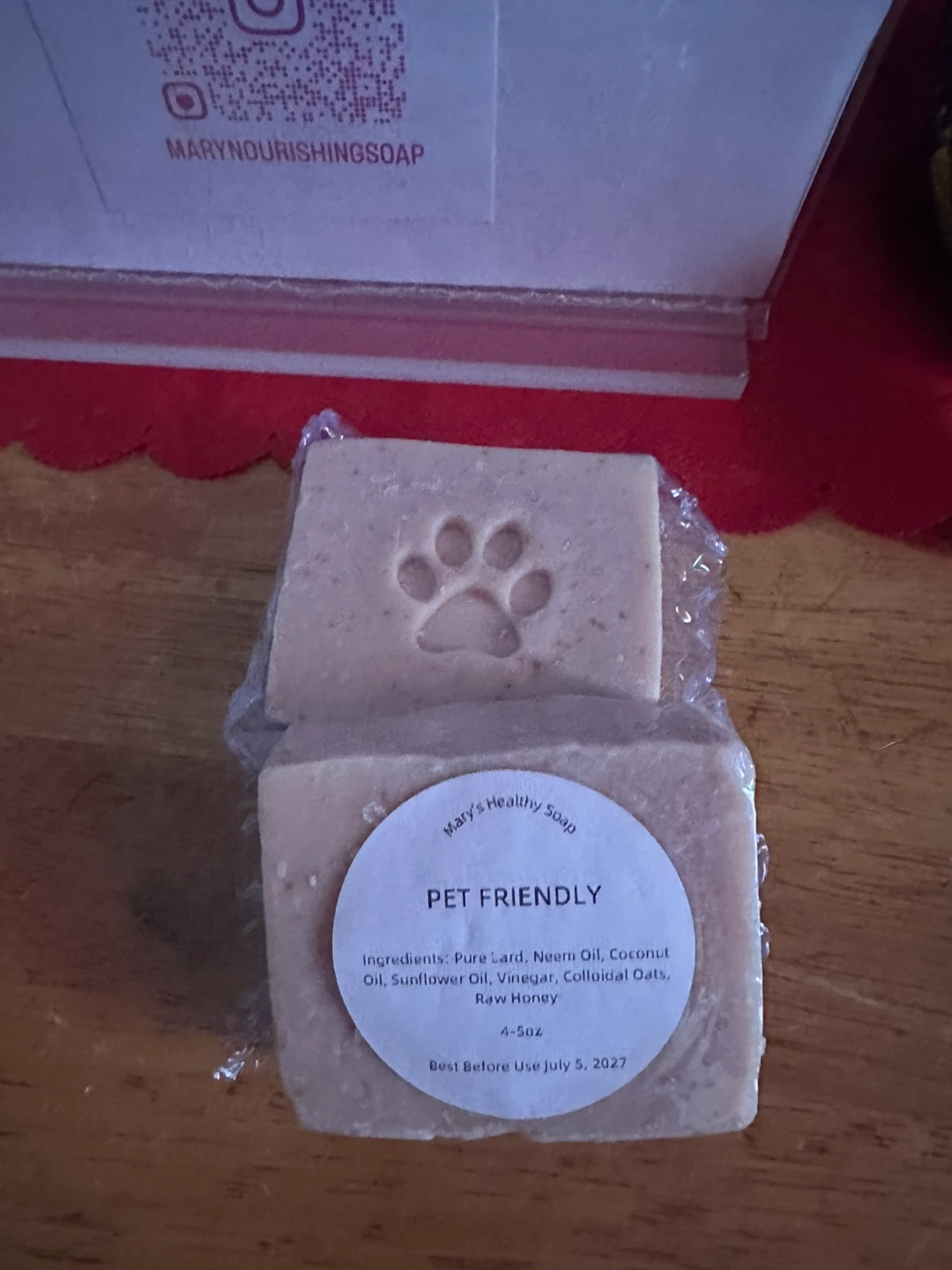 Mary Nourishing Soap Pet Friendly Bar