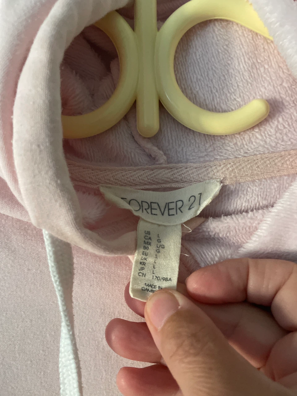Forever 21 Pink Crop Hoodie - photo 2