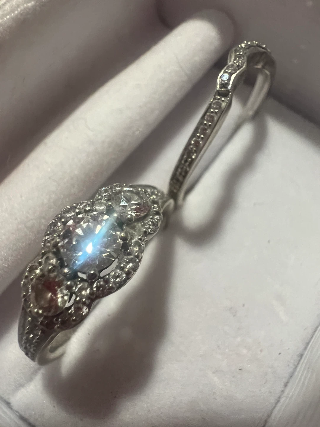 14 k  Diamond Ring Set - photo 3