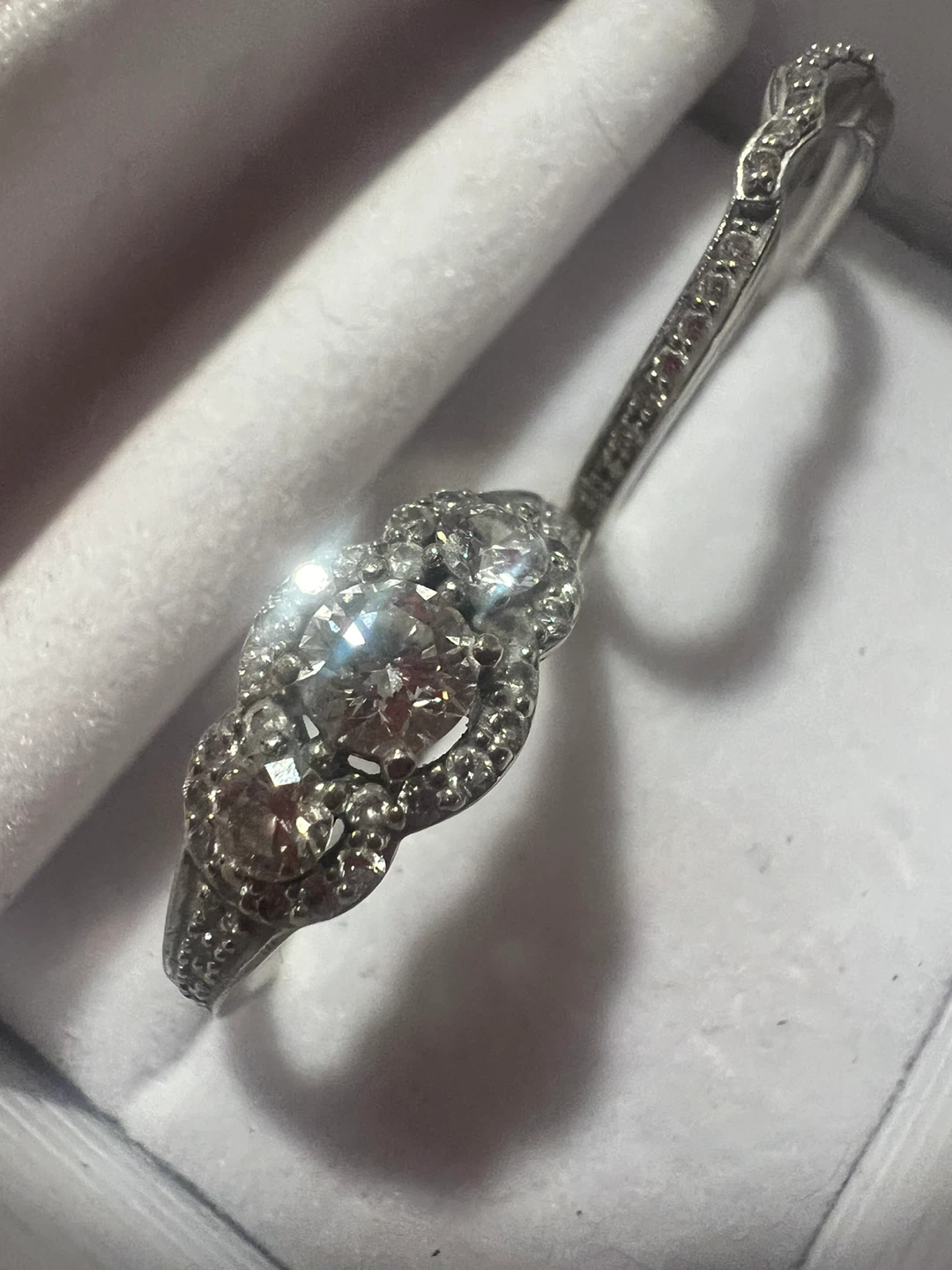 14 k  Diamond Ring Set - photo 5