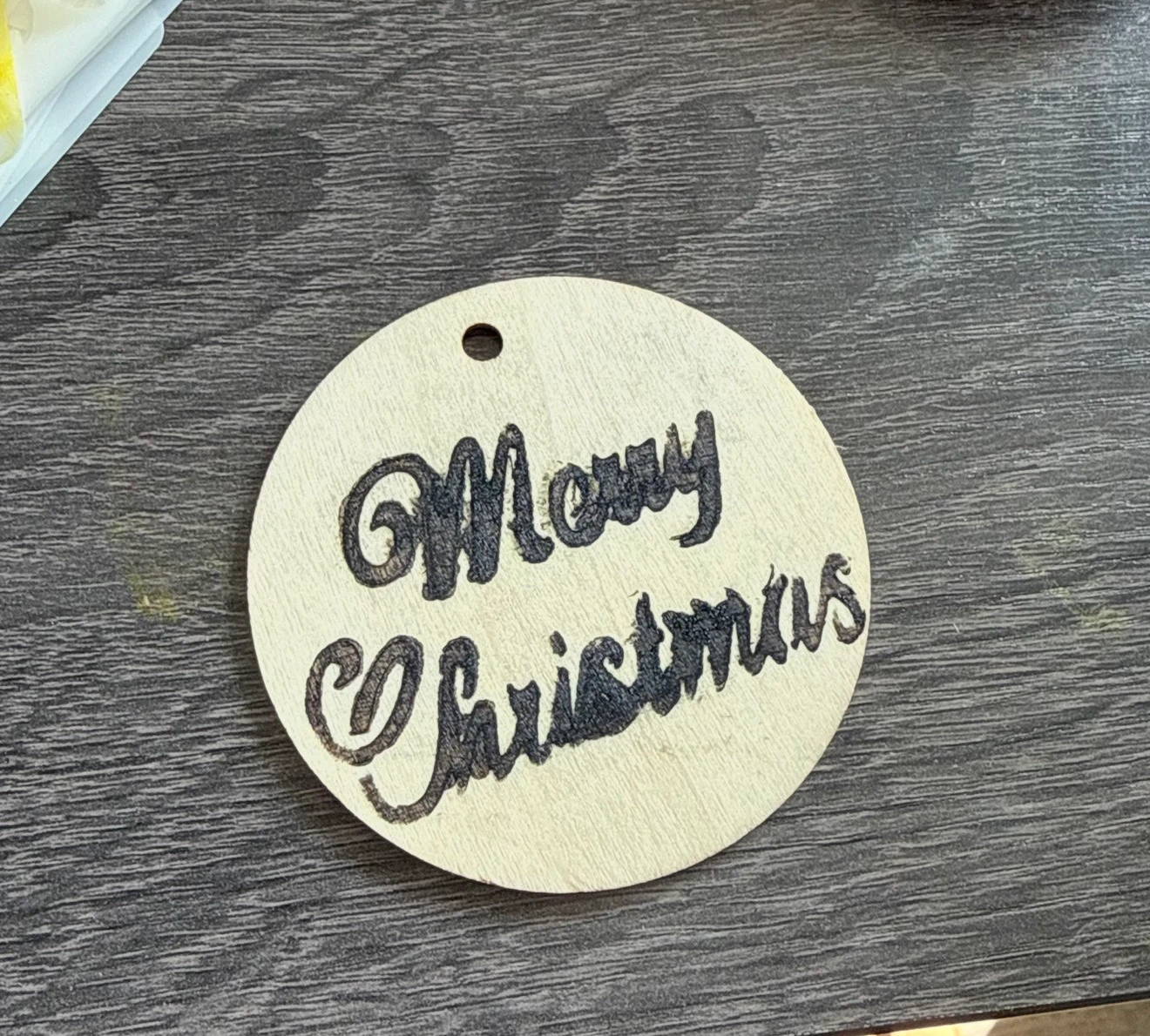 Handmade wood burned Christmas ornaments - photo 2