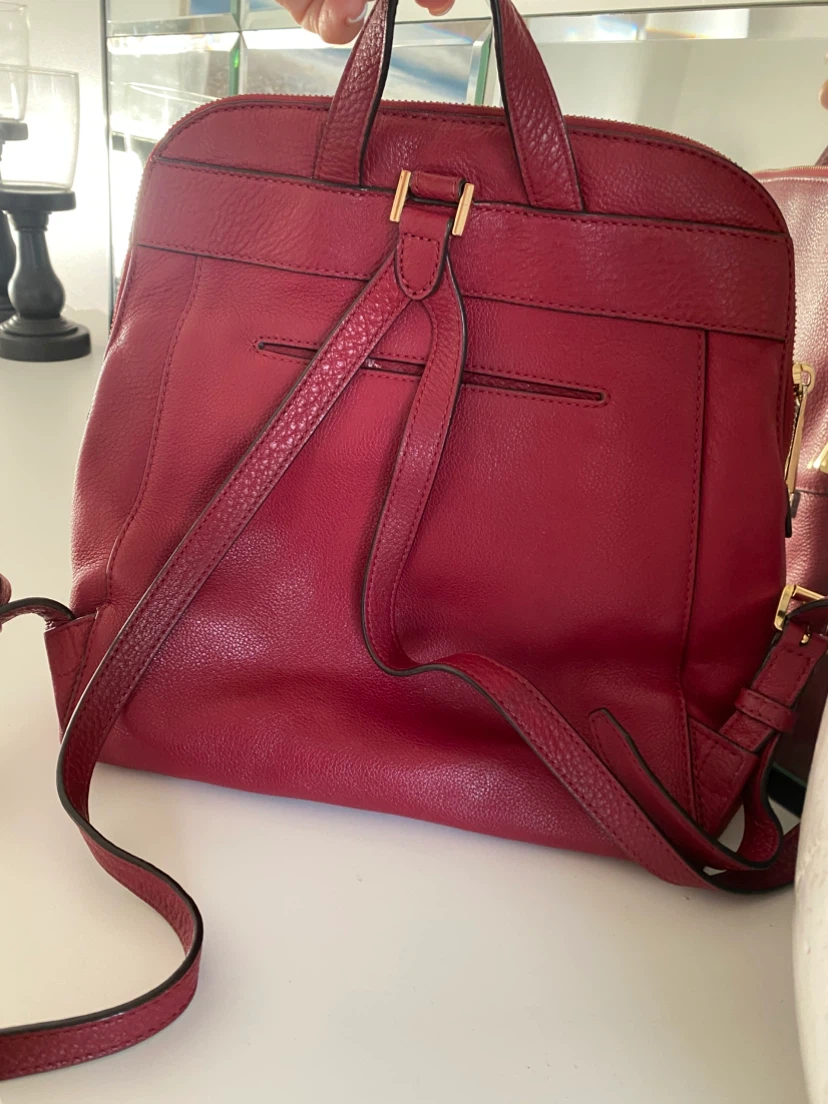 Michael Kors Red Leather Backpack - photo 2