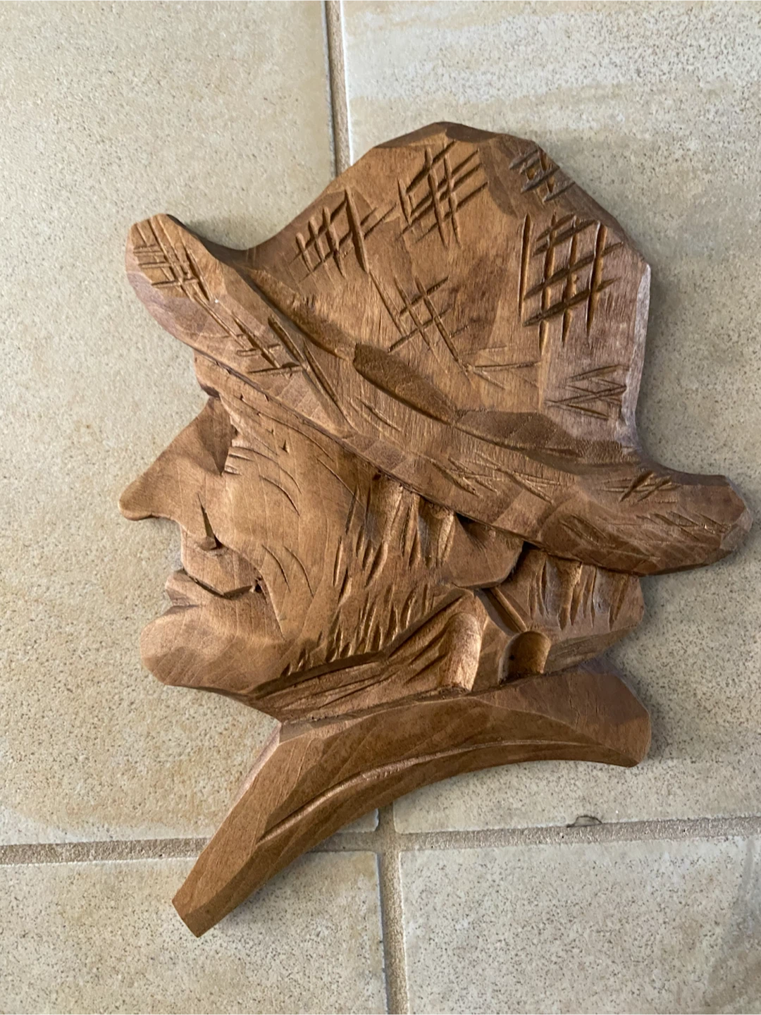 Vintage Hand-Carved Wooden Wall Plaques - photo 2