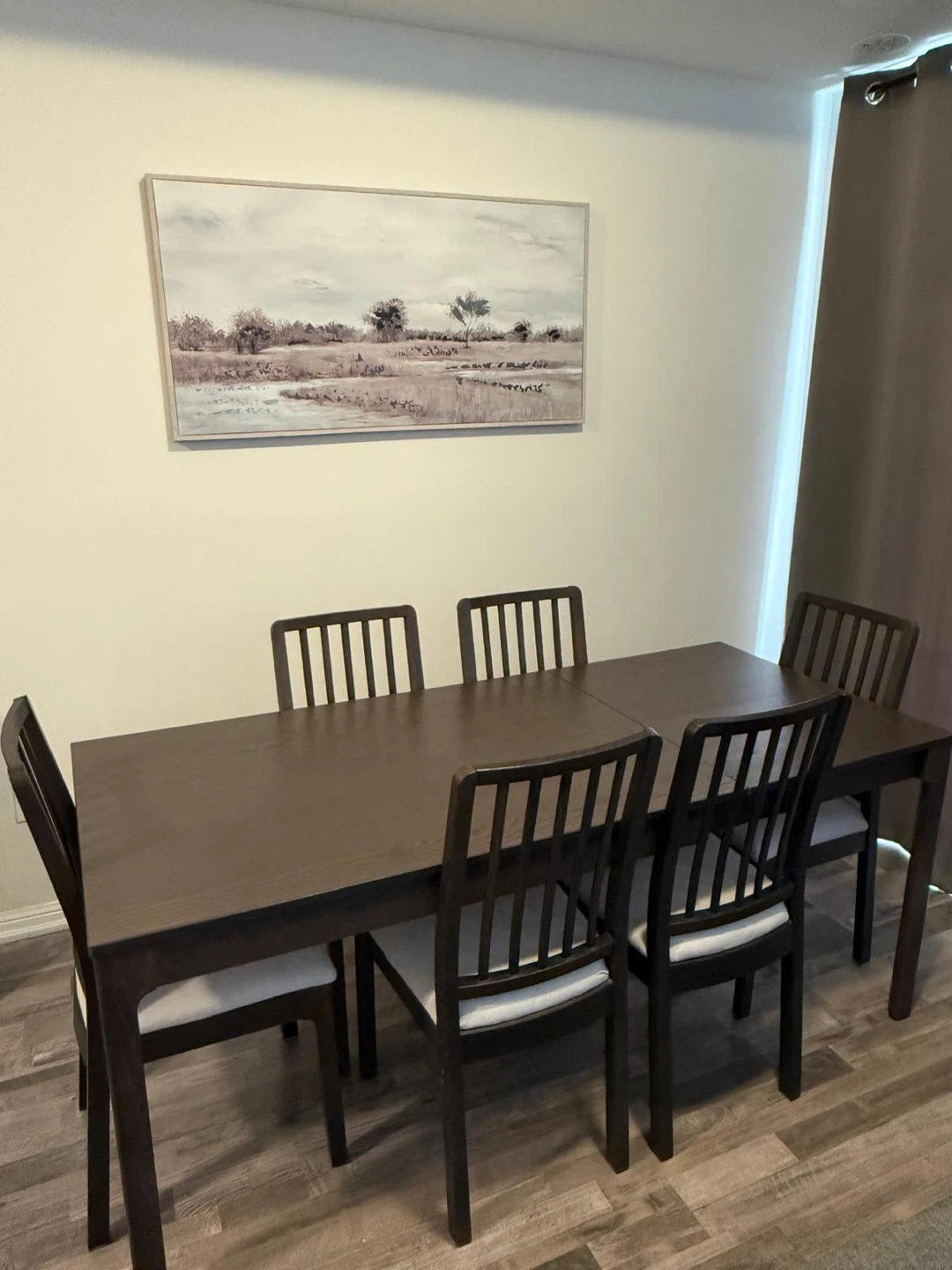 Dark Wood Dining Table and 8 Chairs - photo 3