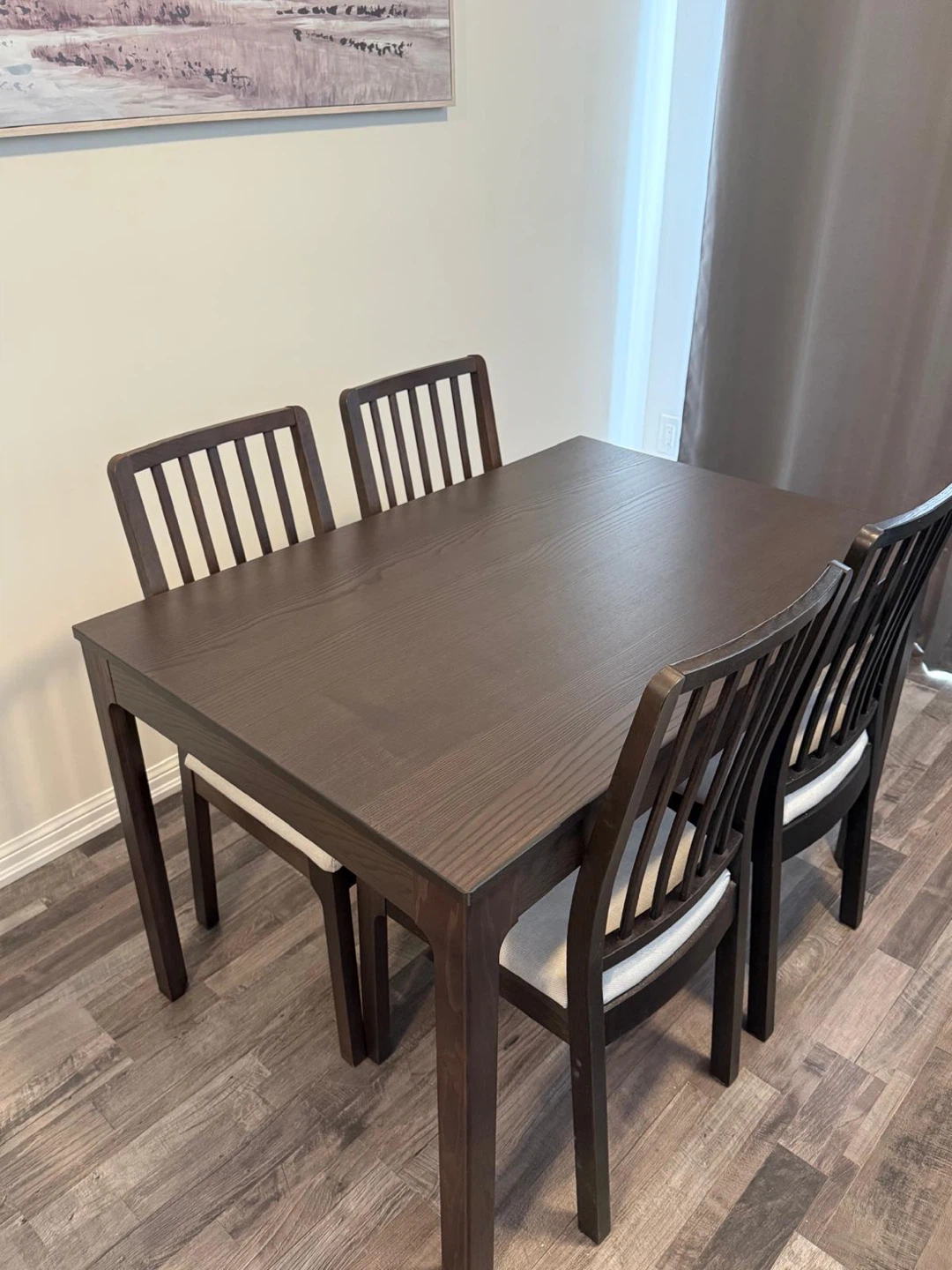 Dark Wood Dining Table and 8 Chairs - photo 5