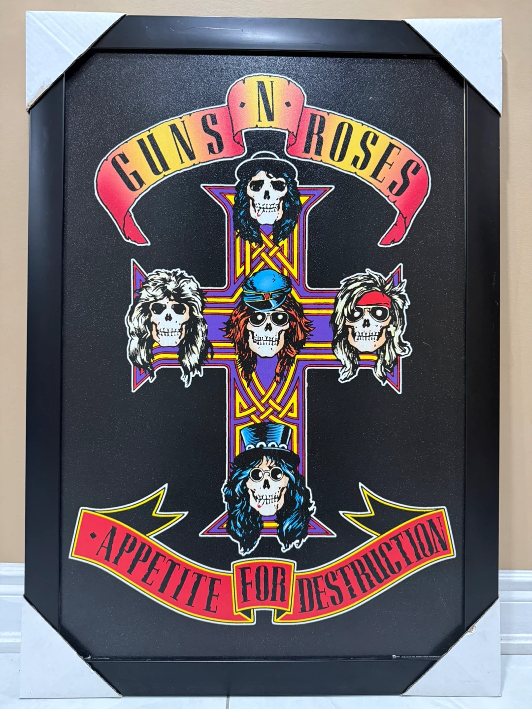 Guns N' Roses Appetite for Destruction Framed Poster