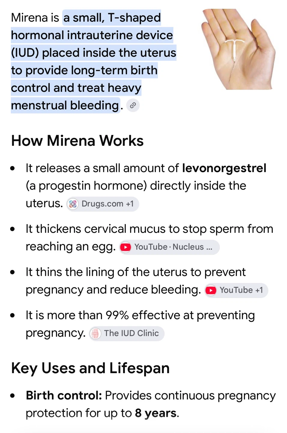 Mirena IUD birth control - photo 2