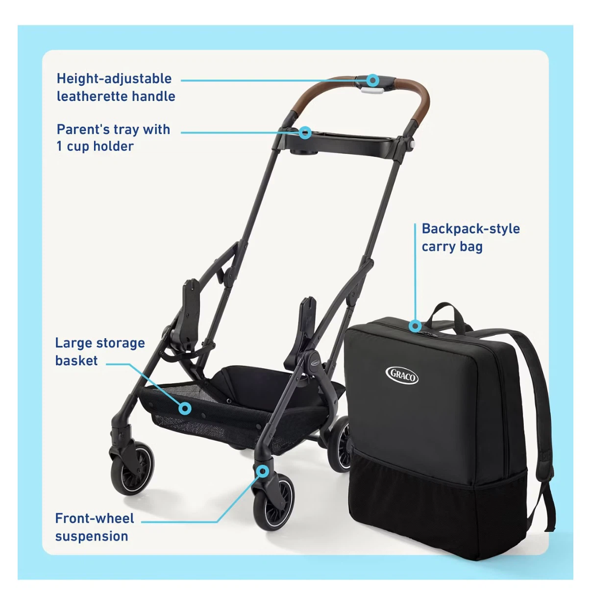 Graco Stroller Frame and Infant Car Seat - photo 2